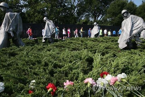 미국 워싱턴DC 한국전쟁 참전 기념공원. (사진=연합뉴스 자료사진)