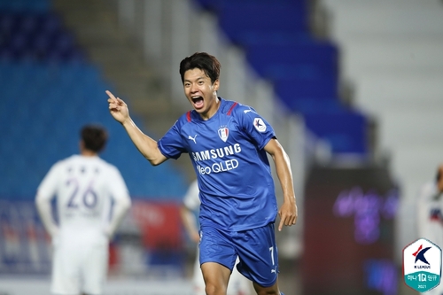 수원 삼성 전세진(전진우). (사진=한국프로축구연맹 제공)